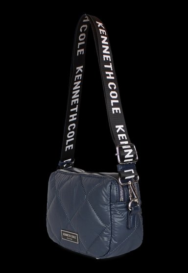 CARTERA ACOLCHADA PEYTON AZUL KENNETH COLE - 2