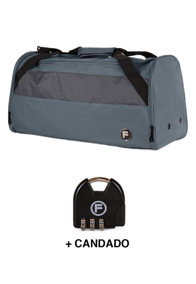 BOLSO EDER M 75 LTS GRIS + CANDADO F - 2