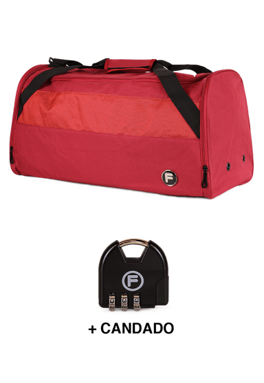 BOLSO EDER M 75 LTS ROJO + CANDADO F - 2