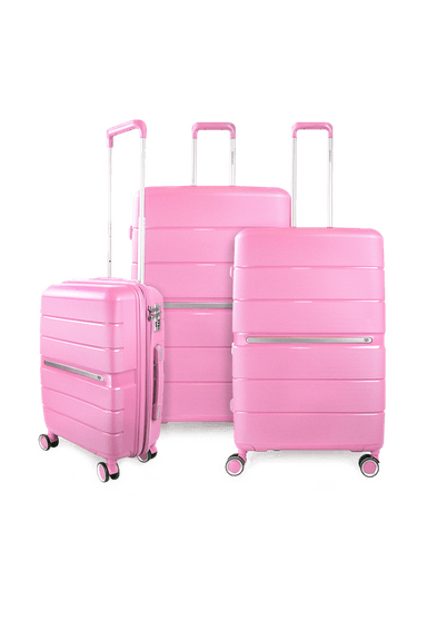 SET 3 MALETAS XPOS ROSADA S+M+L SWISS BAG - 1