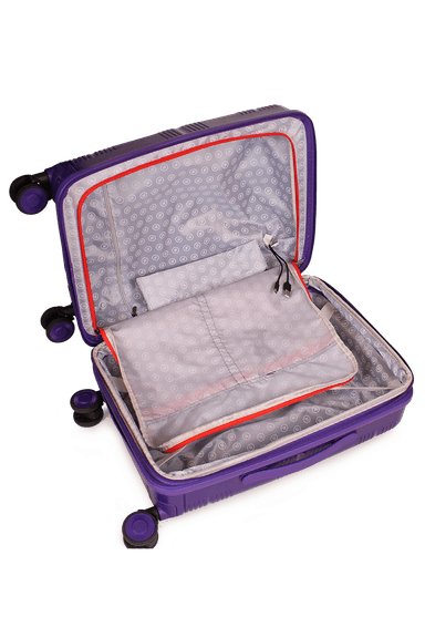 MALETA DE CABINA CON USB CHIC PÚRPURA F LA MALETA DE CHILE - 3