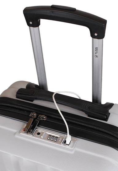 MALETA FLIP DE CABINA CON USB GRIS F LA MALETA DE CHILE - 6