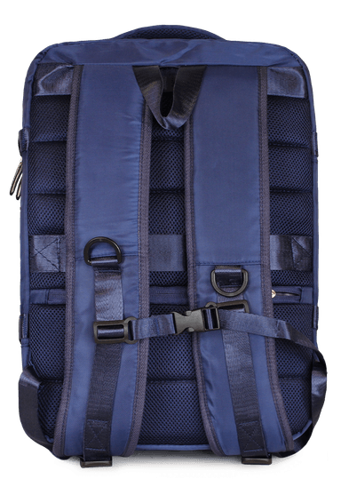 MOCHILA DE VIAJE VIRAL AZUL CON USB SWISS BAG - 3