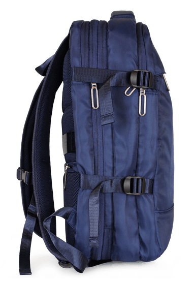 MOCHILA DE VIAJE VIRAL AZUL CON USB SWISS BAG - 5