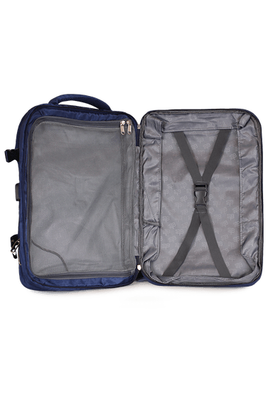 MOCHILA DE VIAJE VIRAL AZUL CON USB SWISS BAG - 8
