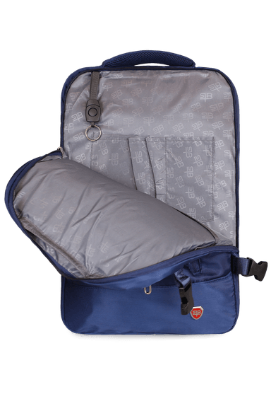 MOCHILA DE VIAJE VIRAL AZUL CON USB SWISS BAG - 9