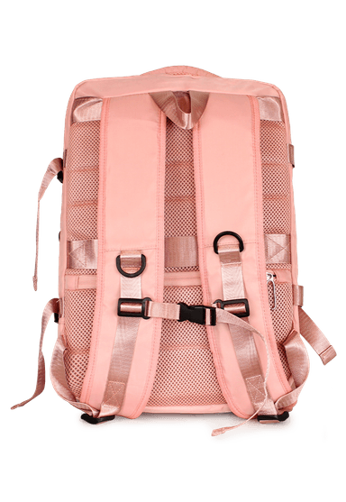MOCHILA DE VIAJE VIRAL ROSADA CON USB SWISS BAG - 3