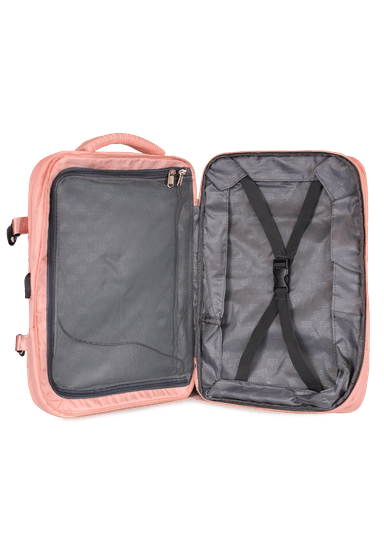 MOCHILA DE VIAJE VIRAL ROSADA CON USB SWISS BAG - 8