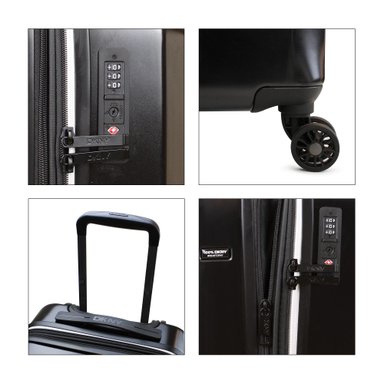 PACK 2 MALETAS DONNA KARAN LUMINA S 10KG + L 23KG NEGRA DKNY - 8