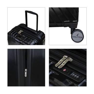 SET DE 3 MALETAS SAN BLAS S+M+L NAUTICA NEGRO - 3