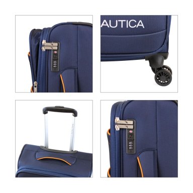 PACK 2 MALETAS BLANDAS DE TELA S+L NAUTICA LISBOA 10K Y 23K AZUL - 3