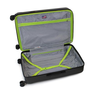 MALETA GRANDE OLYMPIA L 23KG NEGRA-VERDE - 4