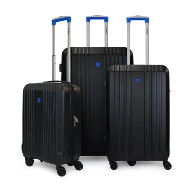 SET DE 3 MALETAS S+M+L OLYMPIA NEGRO-AZUL - 1