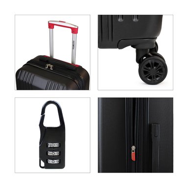 PACK 2 MALETAS S+L OLYMPIA 10Y23KG NEGRA-ROJA - 3