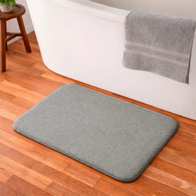 ALFOMBRA DE BAÑO NAUTICA HOME POPCORN 40X60CM GRIS CLARO - 1