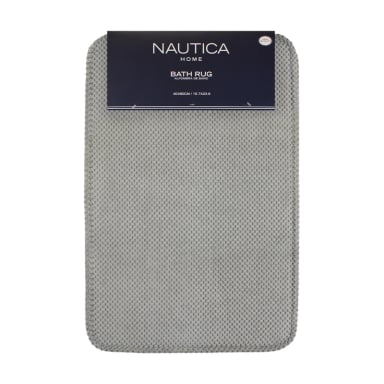 ALFOMBRA DE BAÑO NAUTICA HOME POPCORN 40X60CM GRIS CLARO - 4