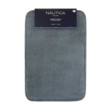 ALFOMBRA DE BAÑO NAUTICA HOME POPCORN 40X60CM GRIS OSCURO - 4