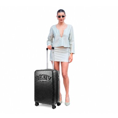 MALETA DE CABINA DONNA KARAN HOT TOWN 10K NEGRA DKNY - 7