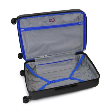 MALETA MEDIANA OLYMPIA 20KG NEGRA-AZUL - 4