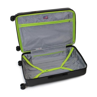 MALETA MEDIANA OLYMPIA 20KG NEGRA-VERDE - 4