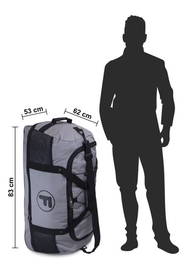 BOLSO ENROLLABLE GOLIAT 130 LTRS + CANDADO GRIS F - 3