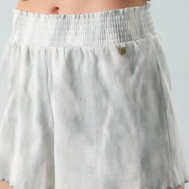 SHORT ALGODÓN MUJER FLORES GRIS 50370 RIB - 4