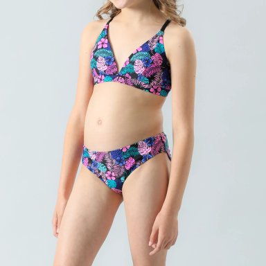TRAJE DE BAÑO MUJER FLORES 33175 BAÑADOR 2 PIEZAS TRIANGULO - 1