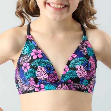TRAJE DE BAÑO MUJER FLORES 33175 BAÑADOR 2 PIEZAS TRIANGULO - 3