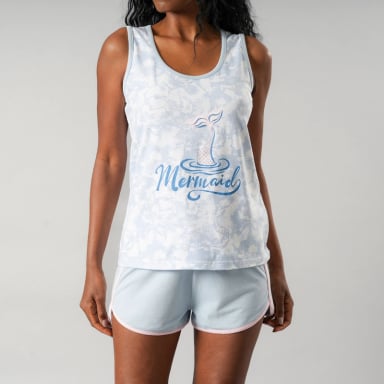 PIJAMAS MUJER FLORES 33555 TOP SIN MANGAS + SHORT - 3