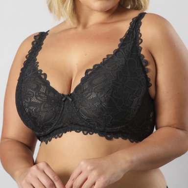 SOSTEN BRALETTE ENCAJE FLOR - 1