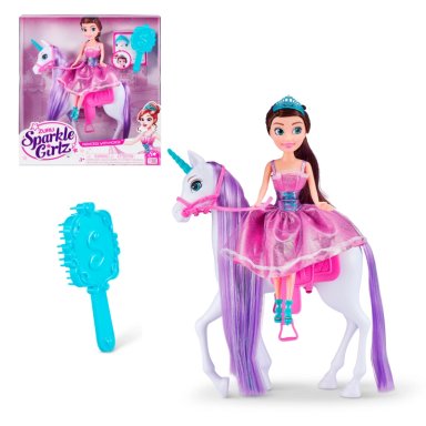 MUÑECA SPARKLE GIRLZ MULTICOLOR PRINCESA DE 27 CMS CON UNICORNIO - 1