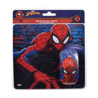 KIT MOUSE INALAMBRICO MARVEL + MOUSE PAD SPIDERMAN - 1
