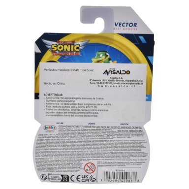 VEHICULO METALICO SONIC ESCALA 1:64 MODERN VECTOR - 6