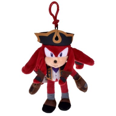 PELUCHE SONIC COLECCION KNUCKLES CON CLIP PARA COLGAR - 1