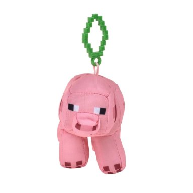 PELUCHE MINECRAFT CERDO CON CLIP PARA MOCHILA - 2