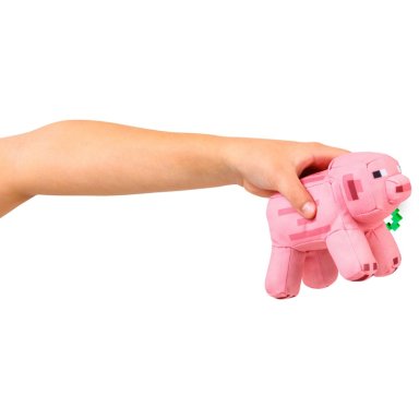 PELUCHE MINECRAFT CERDO CON CLIP PARA MOCHILA - 5
