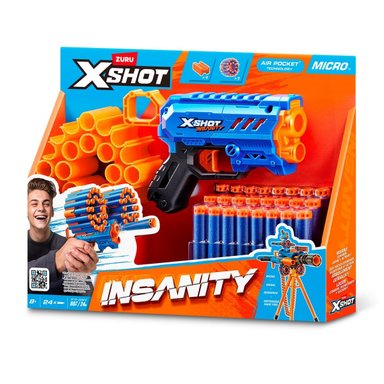 LANZADOR DE DARDOS X SHOT INSANITY MICRO BLASTER 24 DARDOS - 2