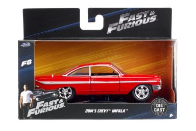 VEHICULO R Y F8 1961 CHEVROLET IMPALA 1:32 JADA - 6