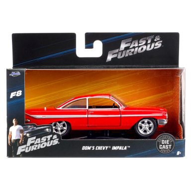 VEHICULO R Y F8 1961 CHEVROLET IMPALA 1:32 JADA - 7