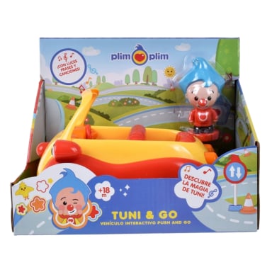 VEHICULO 25 CM PUSH AND GO CON FIGURA Y MUSICA PLIM PLIM - 5