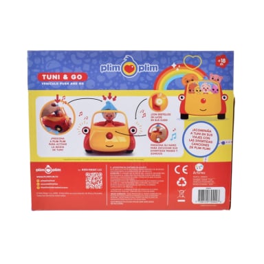 VEHICULO 25 CM PUSH AND GO CON FIGURA Y MUSICA PLIM PLIM - 7