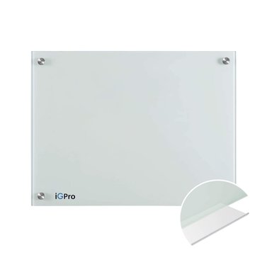 PIZARRA IGPRO VIDRIO TEMPLADO MAGNÉTICA BLANCA 60X90CM - 1