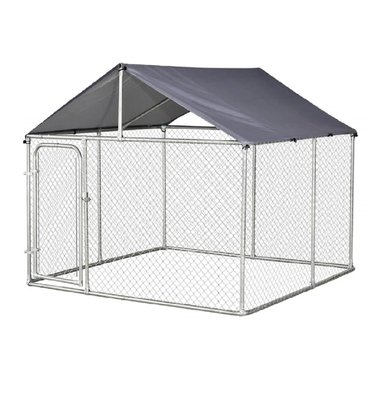 CANIL MODULAR IGPRO PARA PERROS CON TECHO 4X4 MTS | ACERO - 1