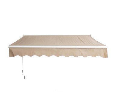 TOLDO CON BRAZO RETRACTIL TERRAZAS 3X2.5 MTS BEIGE - 1