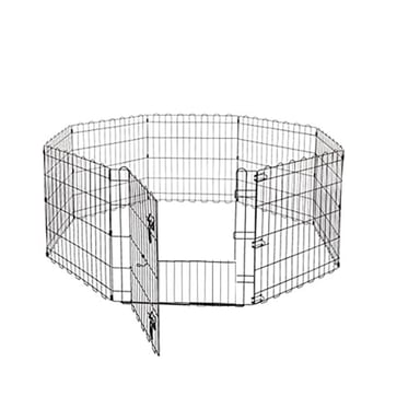 CORRAL ACERO PERRO IGPRO PLEGABLE PET 90 CM ALTO 3 POSICIONES L (LARGE) - 2