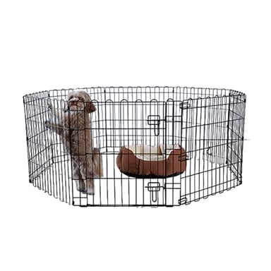 CORRAL ACERO PERRO IGPRO PLEGABLE PET 90 CM ALTO 3 POSICIONES L (LARGE) - 3