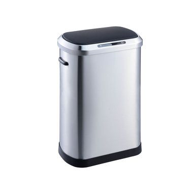 BASURERO IGPRO METALICO ACERO INOXIDABLE 50L SENSOR - 1