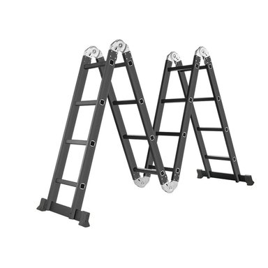 ESCALERA IGPRO 4.6MT PROFESIONAL HEAVY DUTY 16 PELDAÑOS NEGRA - 2