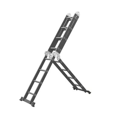 ESCALERA IGPRO 4.6MT PROFESIONAL HEAVY DUTY 16 PELDAÑOS NEGRA - 4