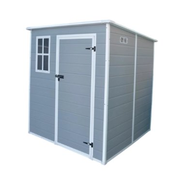 BODEGA JARDIN PLASTICO 6X6FT GRIS 3,3 M2 - 1